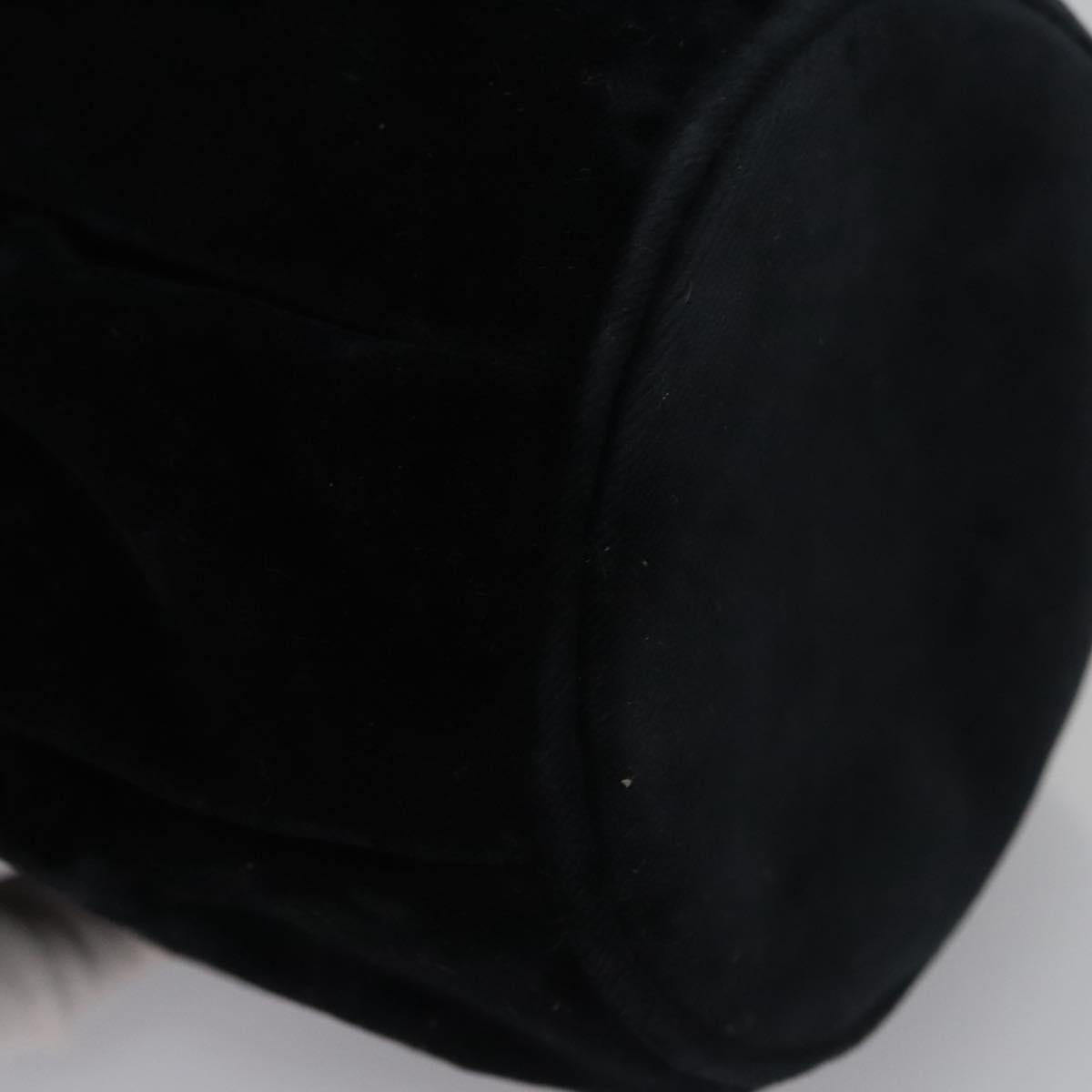 Salvatore Ferragamo Black Velvet Shoulder Bag (Pre-Owned)