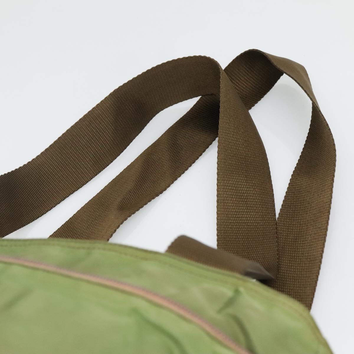 Prada Re-Nylon Khaki Nylon Shoulder Bag (Pre-Owned)
