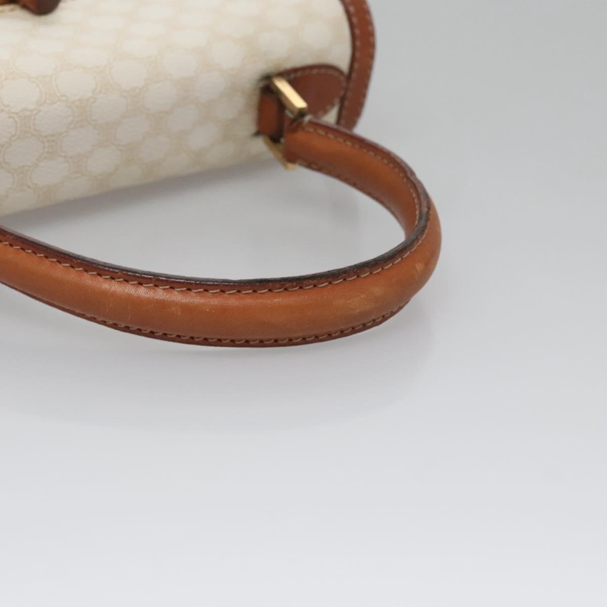 Céline Macadam White Canvas Handbag (Pre-Owned)
