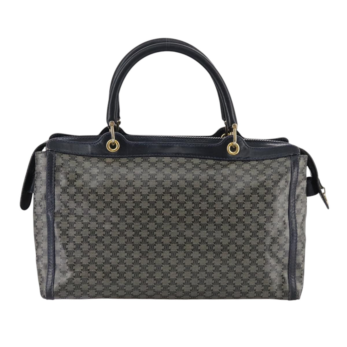 Céline Macadam Navy Canvas Handbag (Pre-Owned)