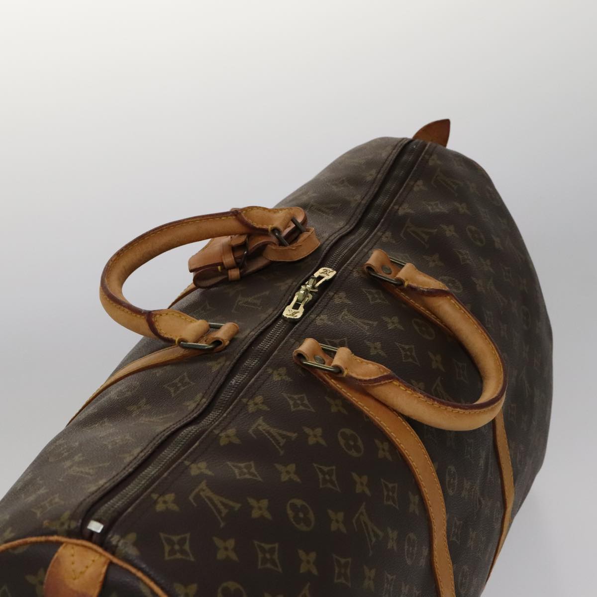 Louis Vuitton Keepall 60 Brown Canvas Travel Bag (Pre-Owned)