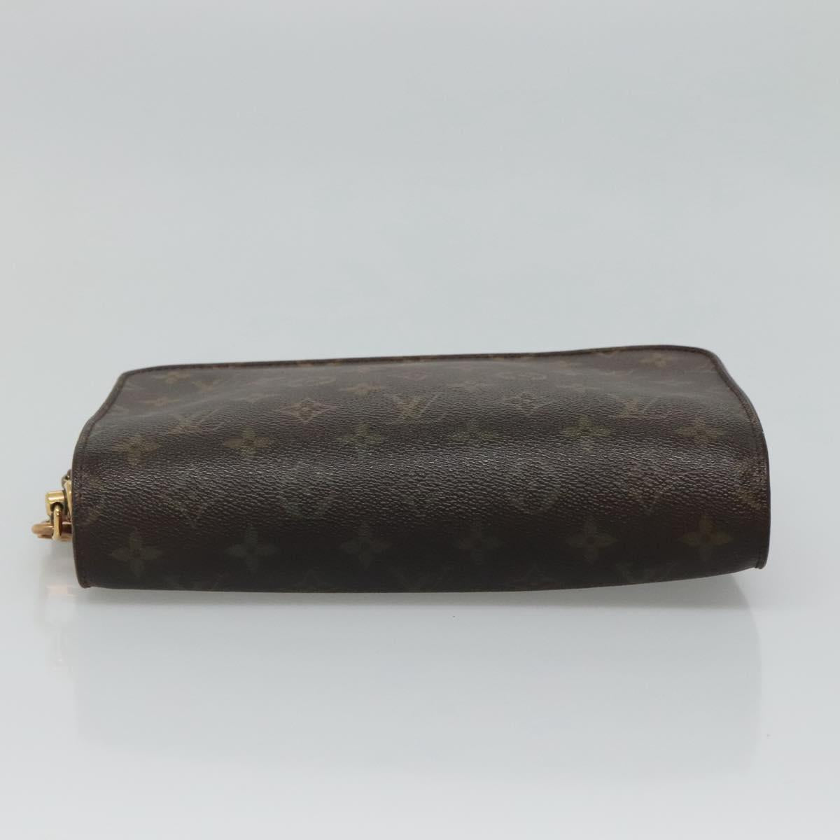 Louis Vuitton Orsay Brown Canvas Clutch Bag (Pre-Owned)
