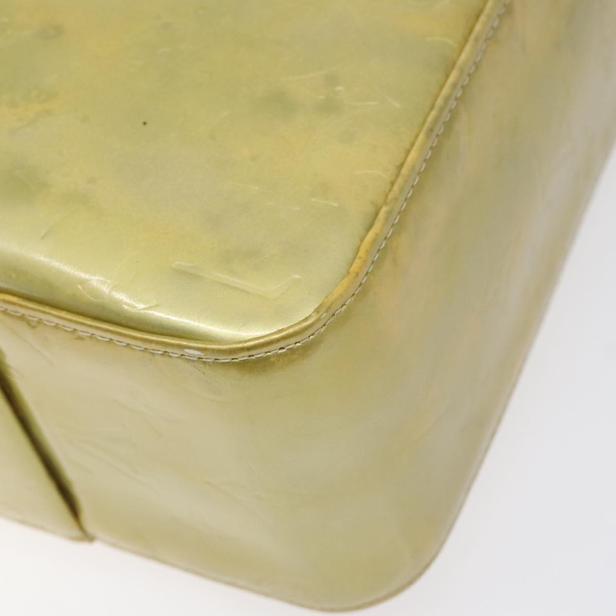 Louis Vuitton Columbus Green Patent Leather Tote Bag (Pre-Owned)