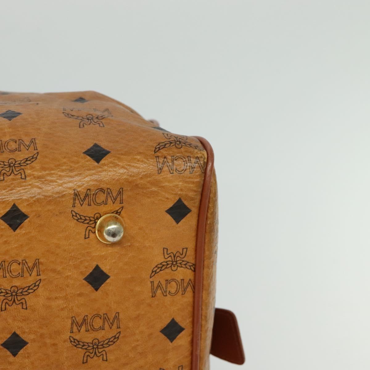 MCM Visetos Brown Canvas Travel Bag (Pre-Owned)