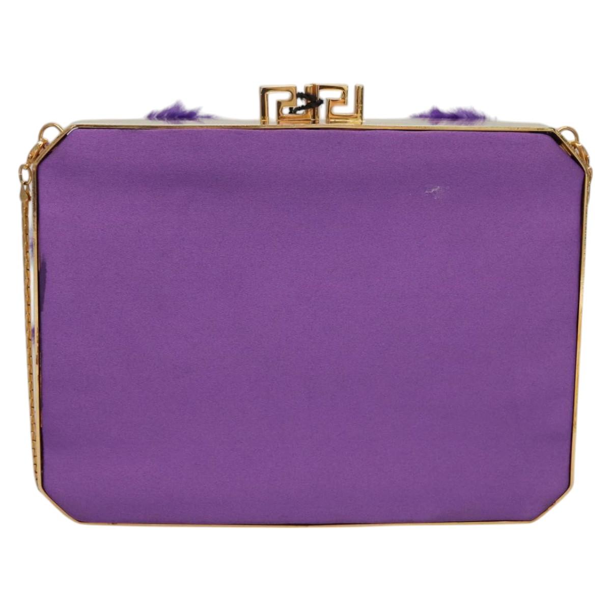 Versace Purple Silk Shoulder Bag (Pre-Owned)