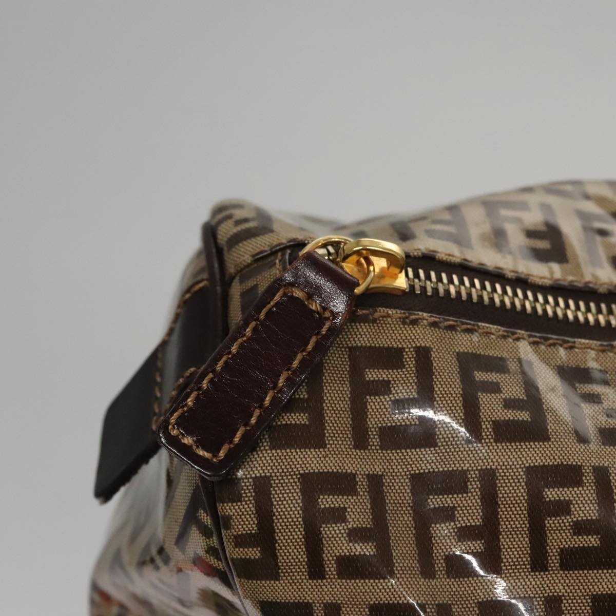 Fendi Zucchino Brown Canvas Travel Bag (Pre-Owned)