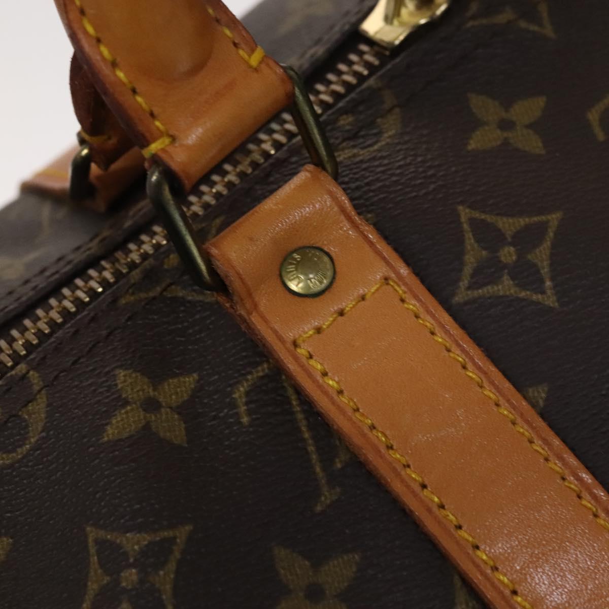 Louis Vuitton Keepall 55 Brown Canvas Travel Bag (Pre-Owned)