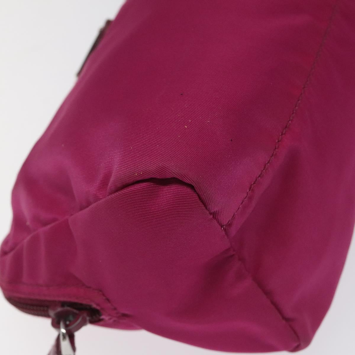 Prada Cosmetic Pouch Pink Synthetic Clutch Bag (Pre-Owned)