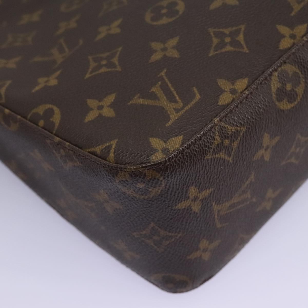 Louis Vuitton Looping Mm Brown Canvas Shoulder Bag (Pre-Owned)