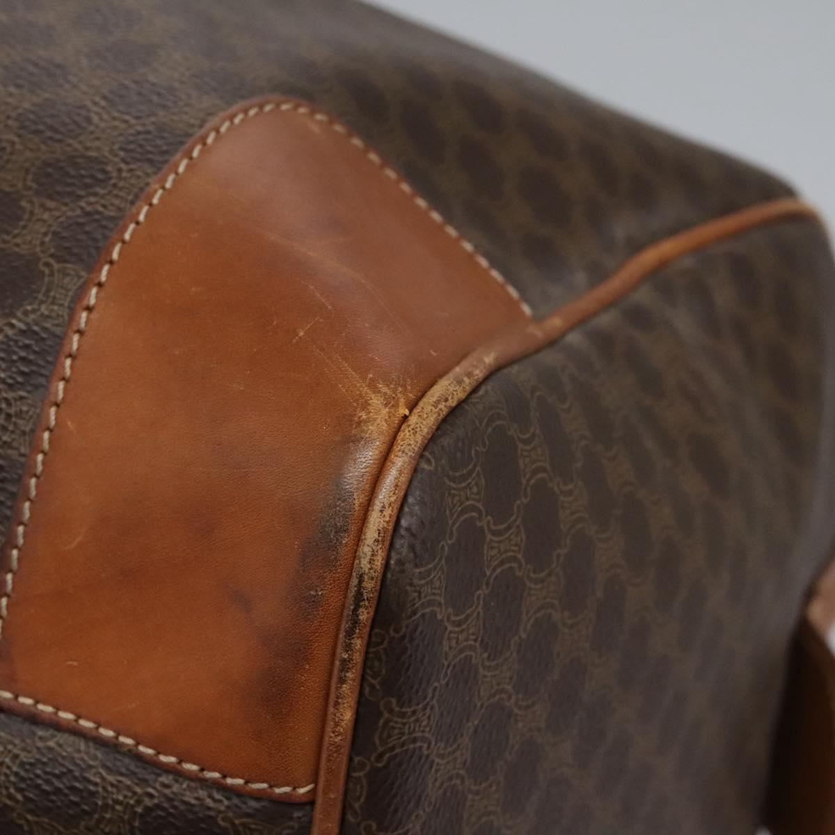 Céline Boston Brown Canvas Travel Bag (Pre-Owned)