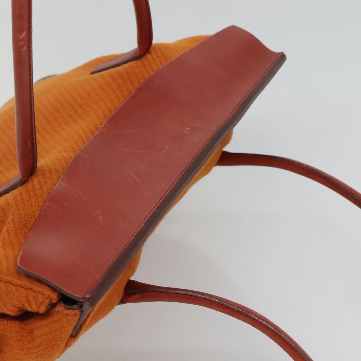 Prada Orange Cotton Tote Bag (Pre-Owned)