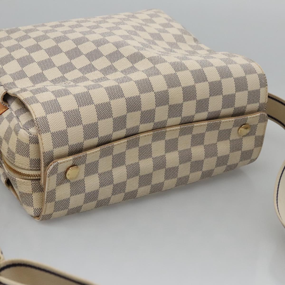 Louis Vuitton Naviglio White Canvas Shoulder Bag (Pre-Owned)
