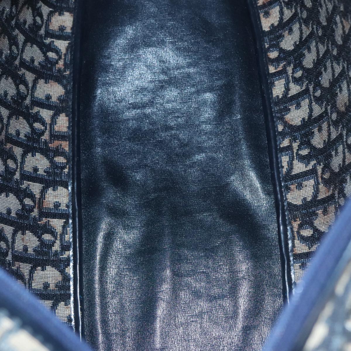 Dior Diorissimo Navy Canvas Handbag (Pre-Owned)