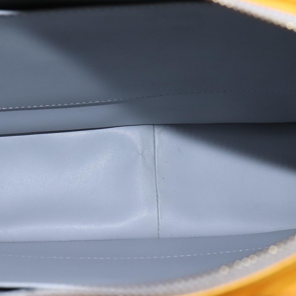Louis Vuitton Columbus Yellow Patent Leather Tote Bag (Pre-Owned)