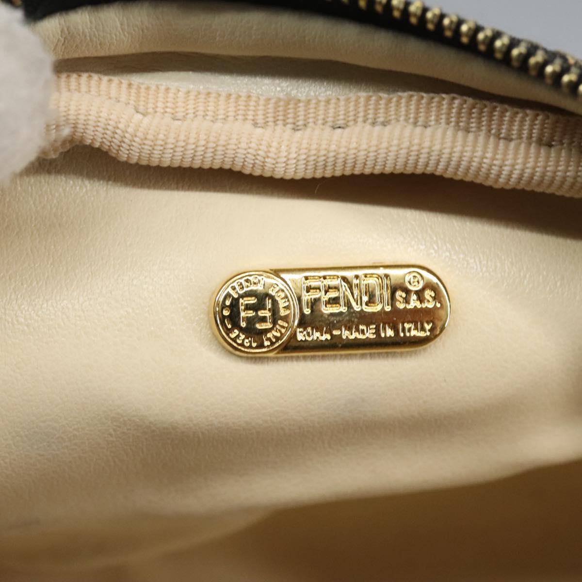 Fendi Zucca Brown Canvas Clutch Bag (Pre-Owned)