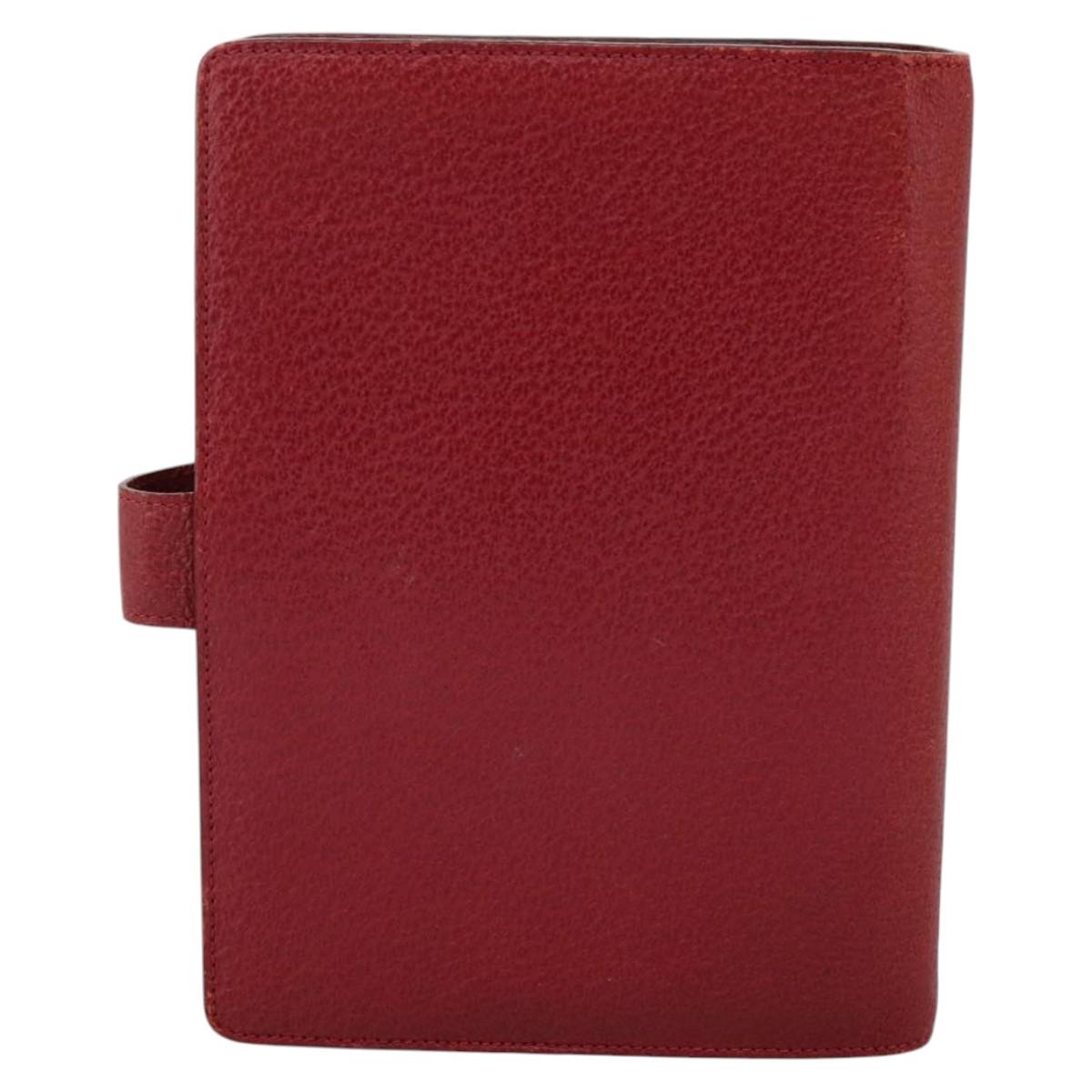Gucci Couverture Agenda Red Leather Wallet (Pre-Owned)