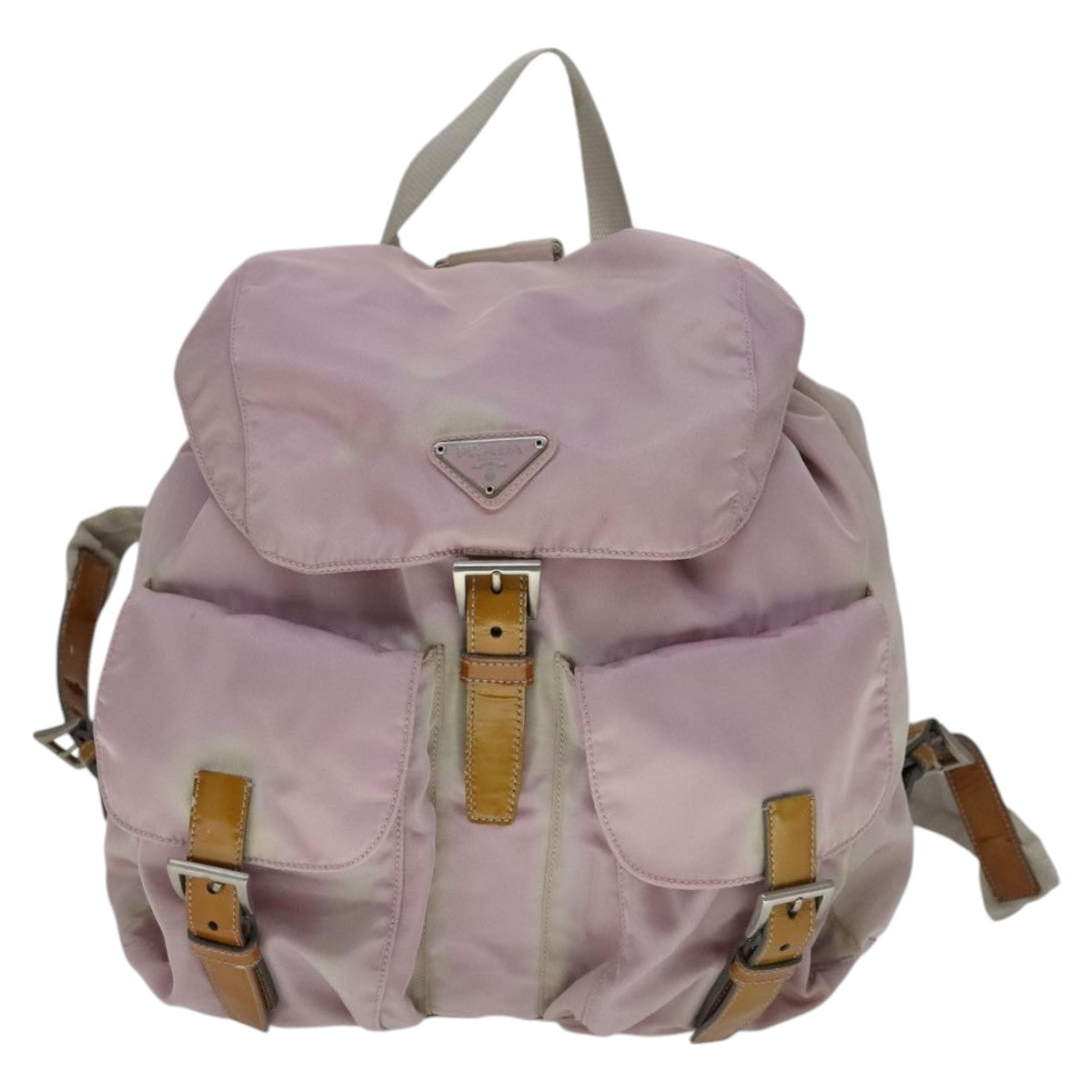 Prada Re-Nylon Pink Synthetic Backpack Bag (Pre-Owned)