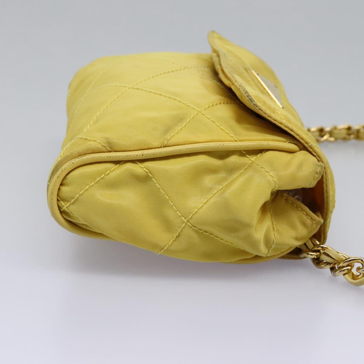 Prada Yellow Synthetic Shoulder Bag (Pre-Owned)