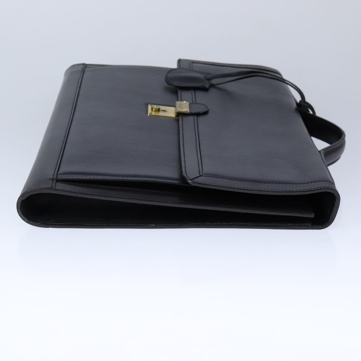 Bally Black Leather Briefcase Bag (Pre-Owned)