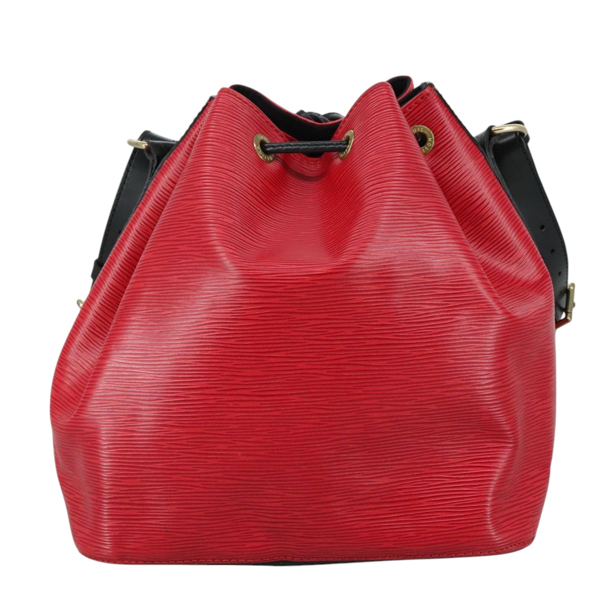 Louis Vuitton Noe Red Leather Shoulder Bag (Pre-Owned)
