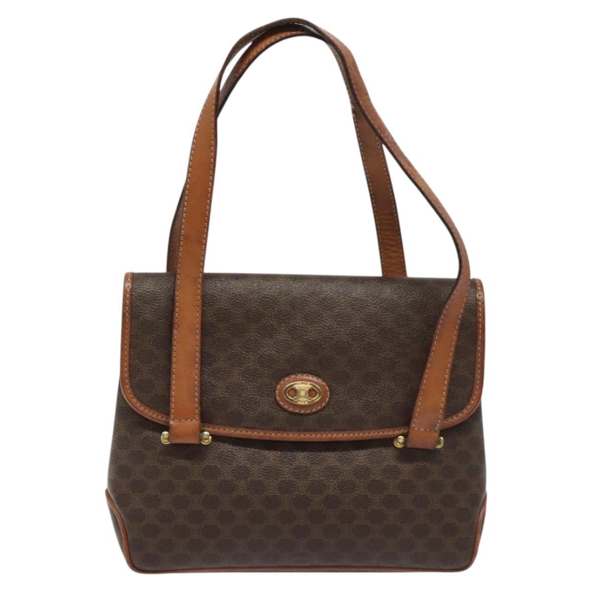 Céline Macadam Brown Canvas Handbag (Pre-Owned)