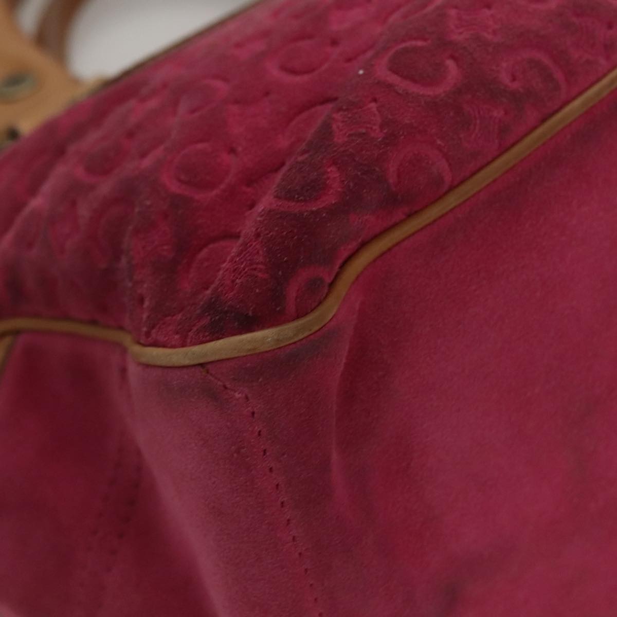 Céline Boogie Pink Canvas Handbag (Pre-Owned)