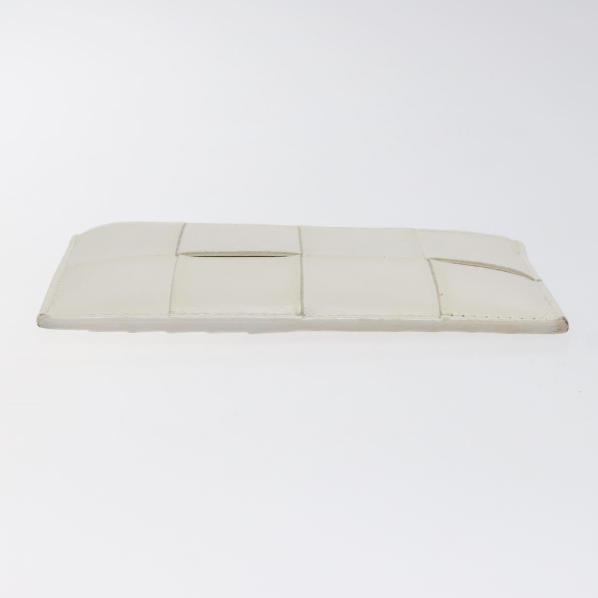 Bottega Veneta Intrecciato White Leather Wallet (Pre-Owned)