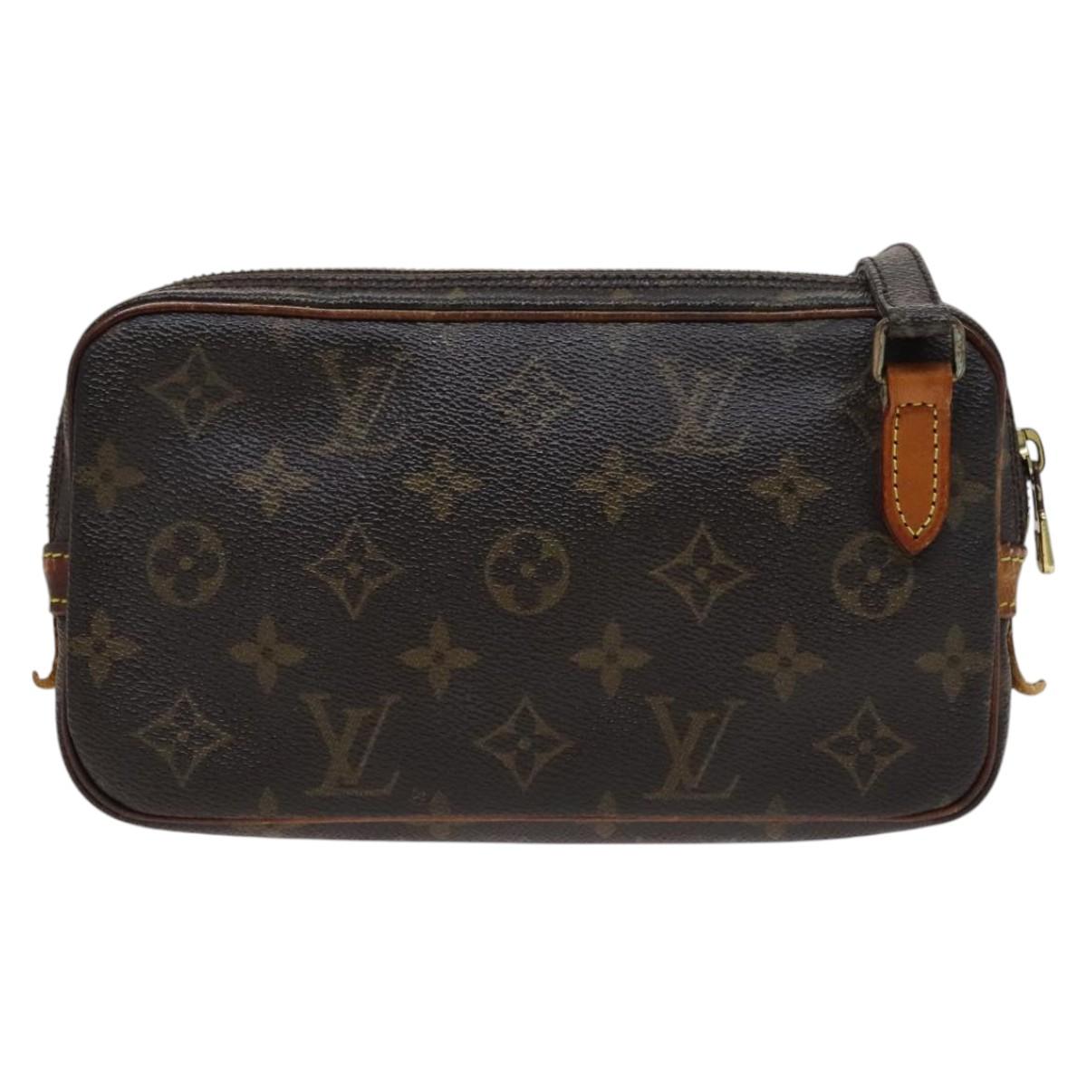 Louis Vuitton Marly Brown Canvas Shoulder Bag (Pre-Owned)