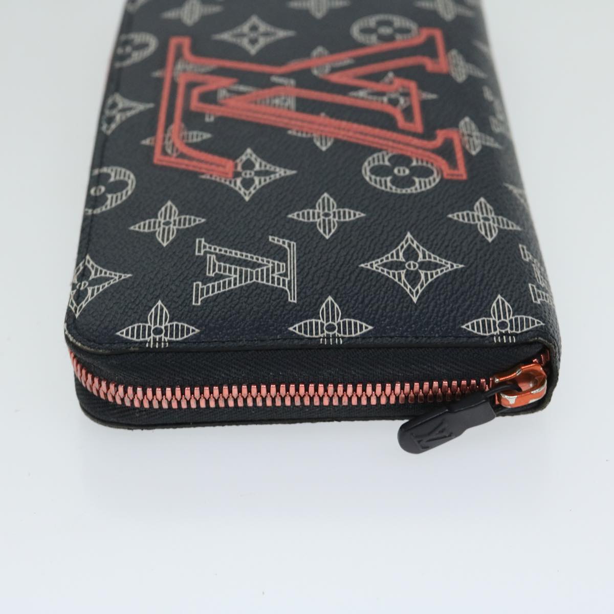 Louis Vuitton Zippy Organizer Black Canvas Wallet (Pre-Owned)