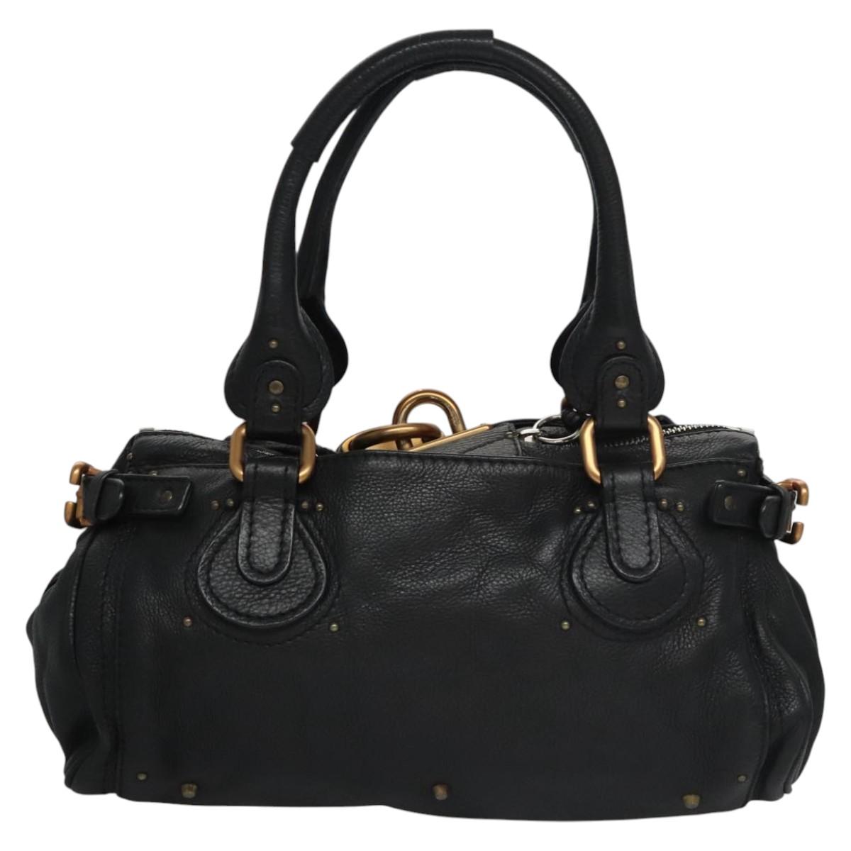 Chloé Paddington Black Leather Handbag (Pre-Owned)