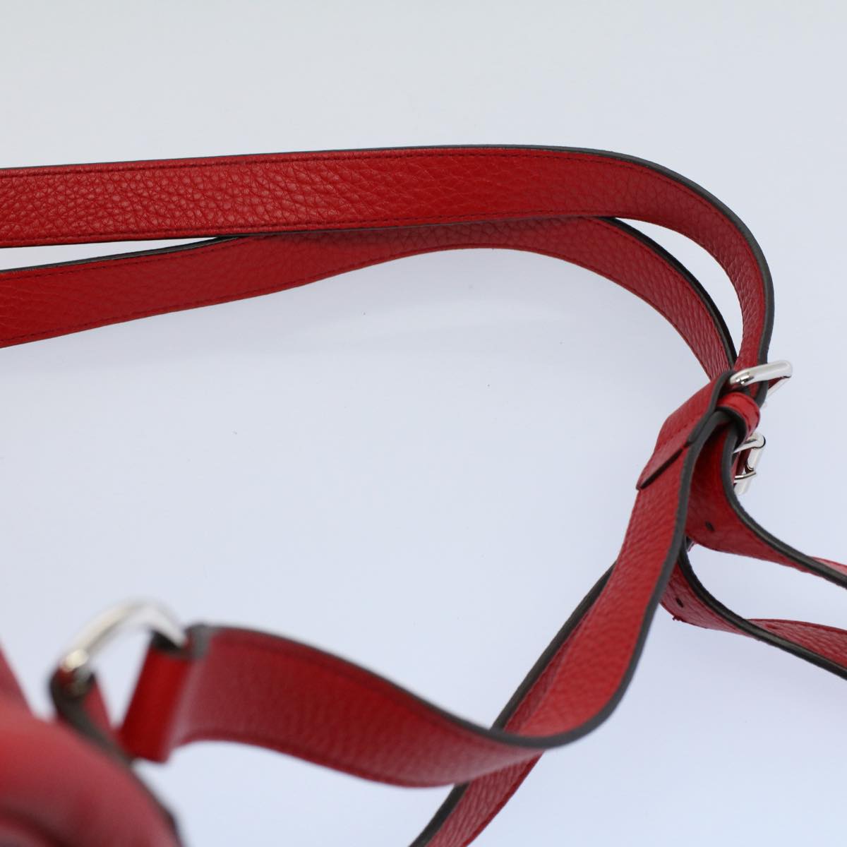 Gucci Soho Red Leather Backpack Bag (Pre-Owned)