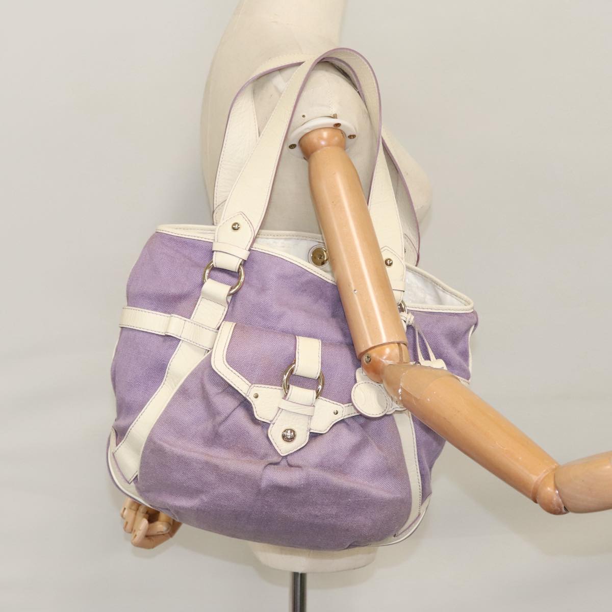 Céline Purple Canvas Tote Bag (Pre-Owned)