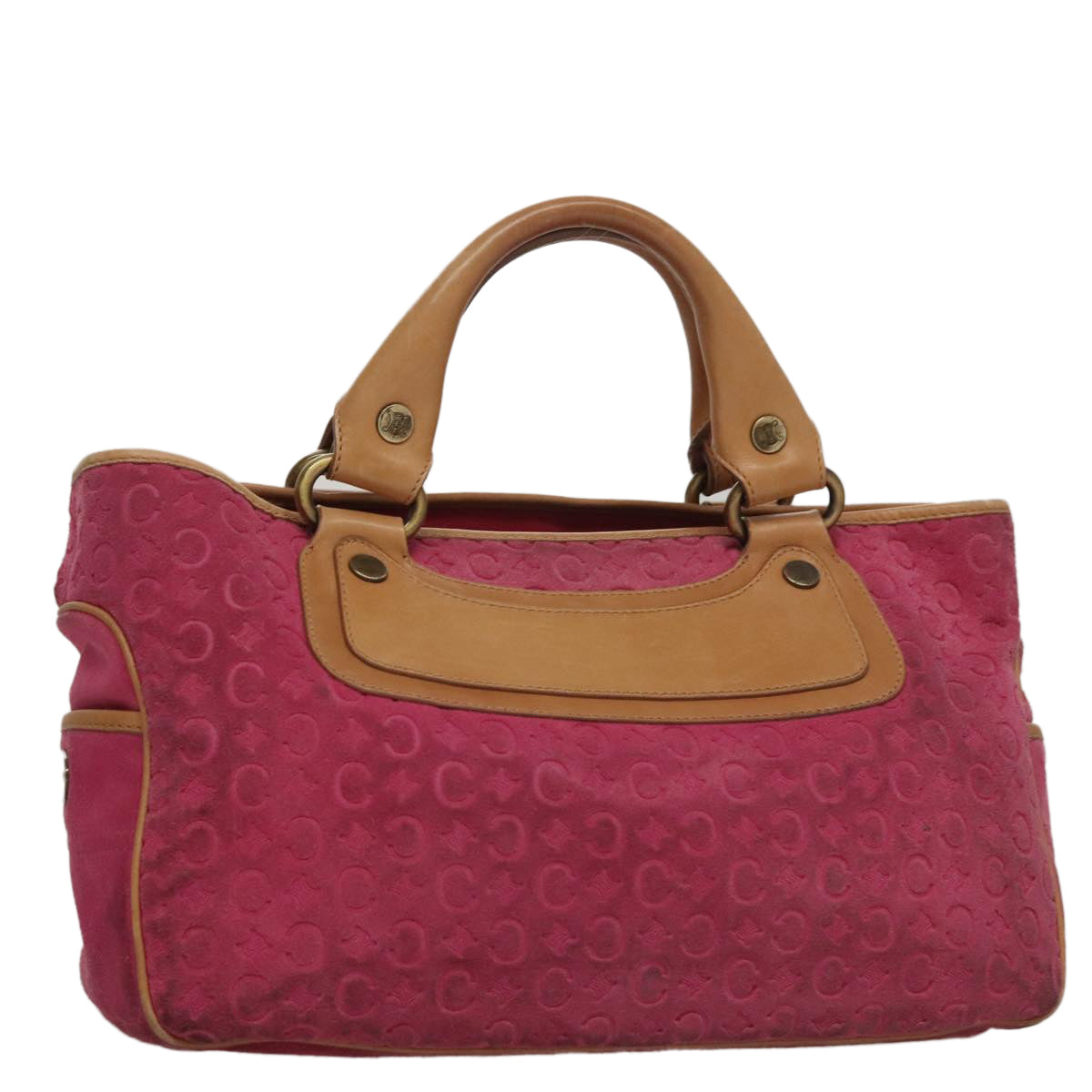 Céline Boogie Pink Canvas Handbag (Pre-Owned)