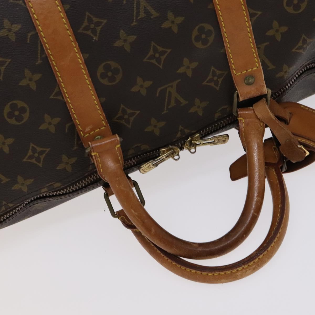 Louis Vuitton Keepall 55 Brown Canvas Travel Bag (Pre-Owned)
