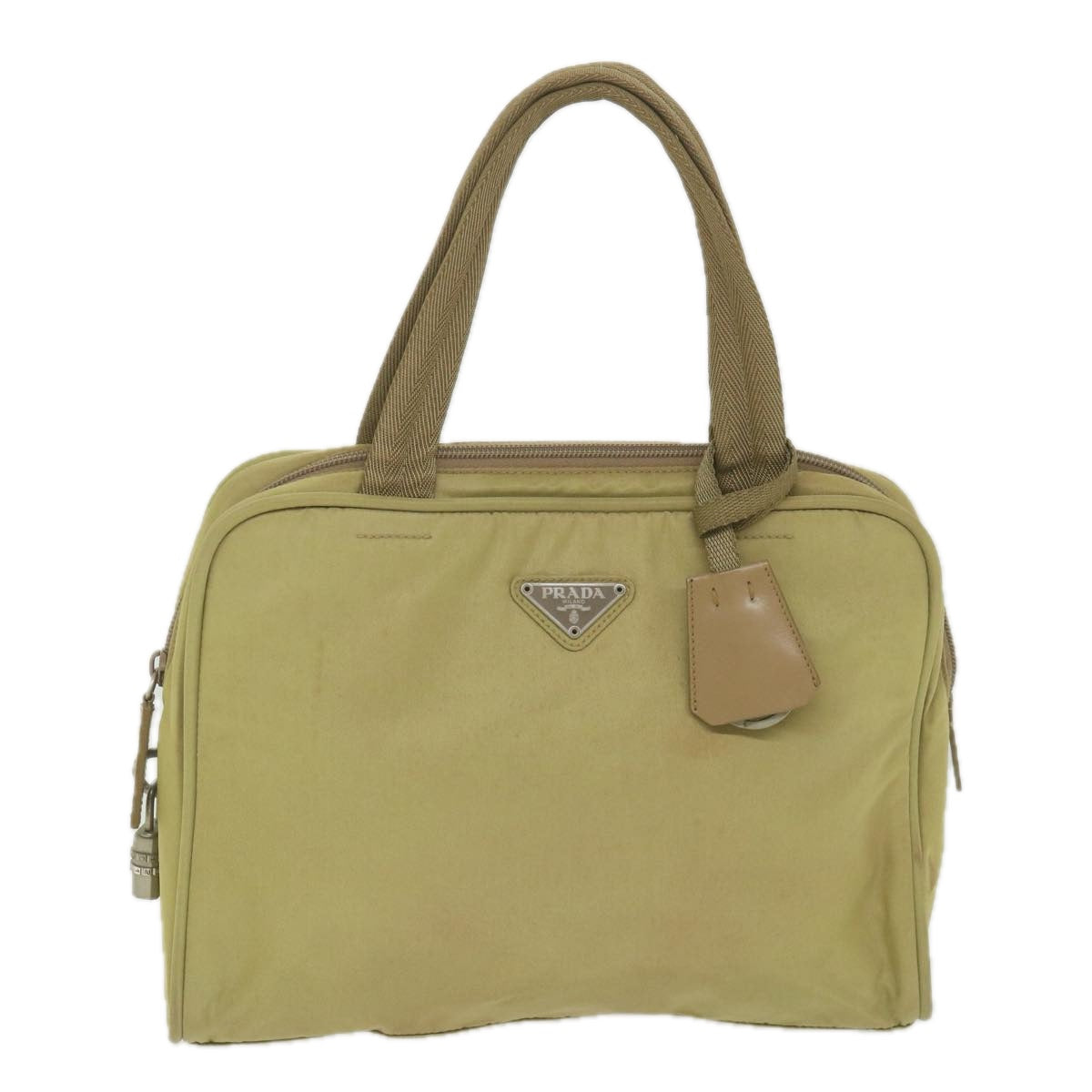 Prada Beige Synthetic Handbag (Pre-Owned)