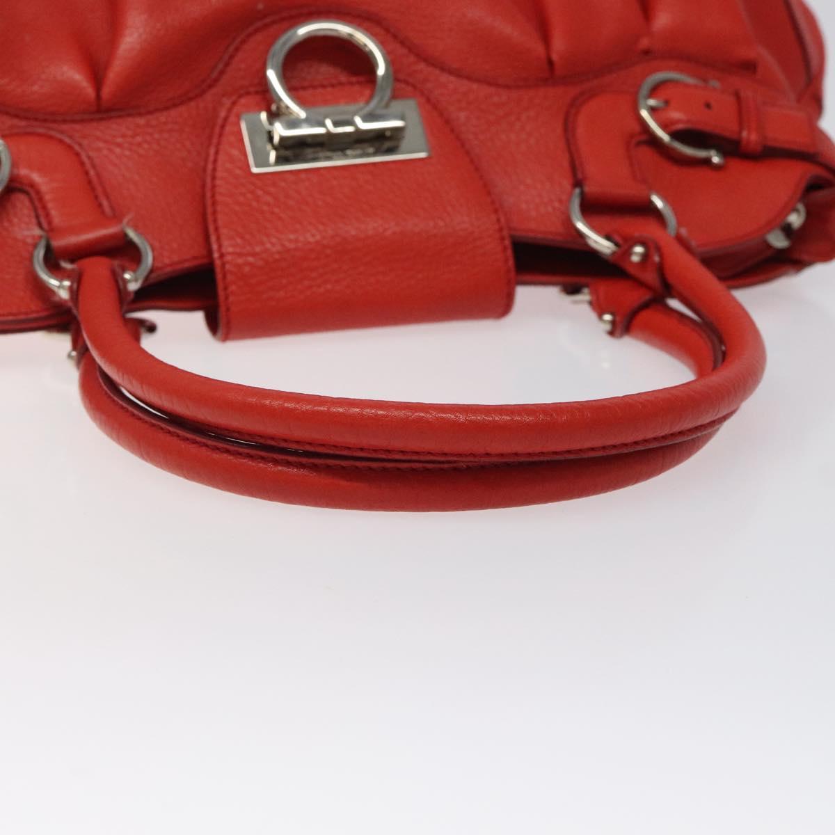 Salvatore Ferragamo Marisa Red Leather Handbag (Pre-Owned)