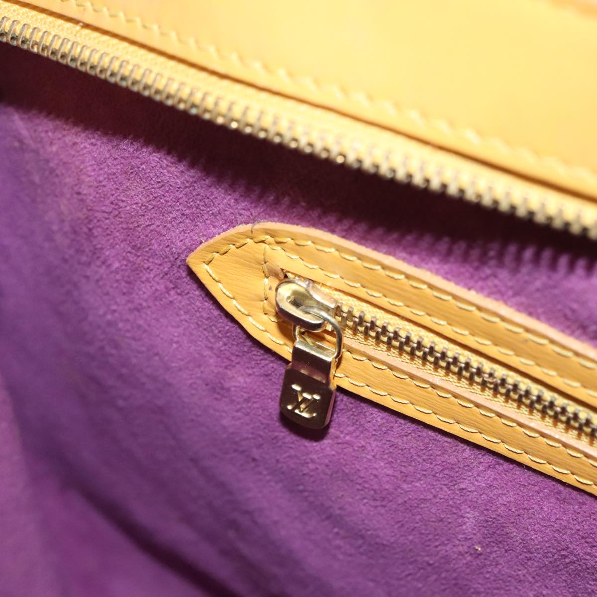 Louis Vuitton Saint Jacques Yellow Leather Shoulder Bag (Pre-Owned)