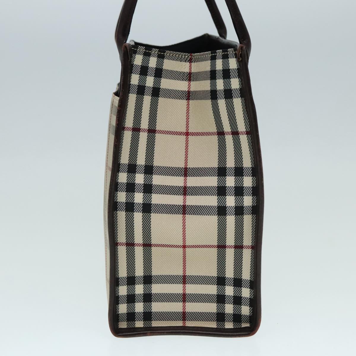 Burberry Nova Check Beige Canvas Tote Bag (Pre-Owned)