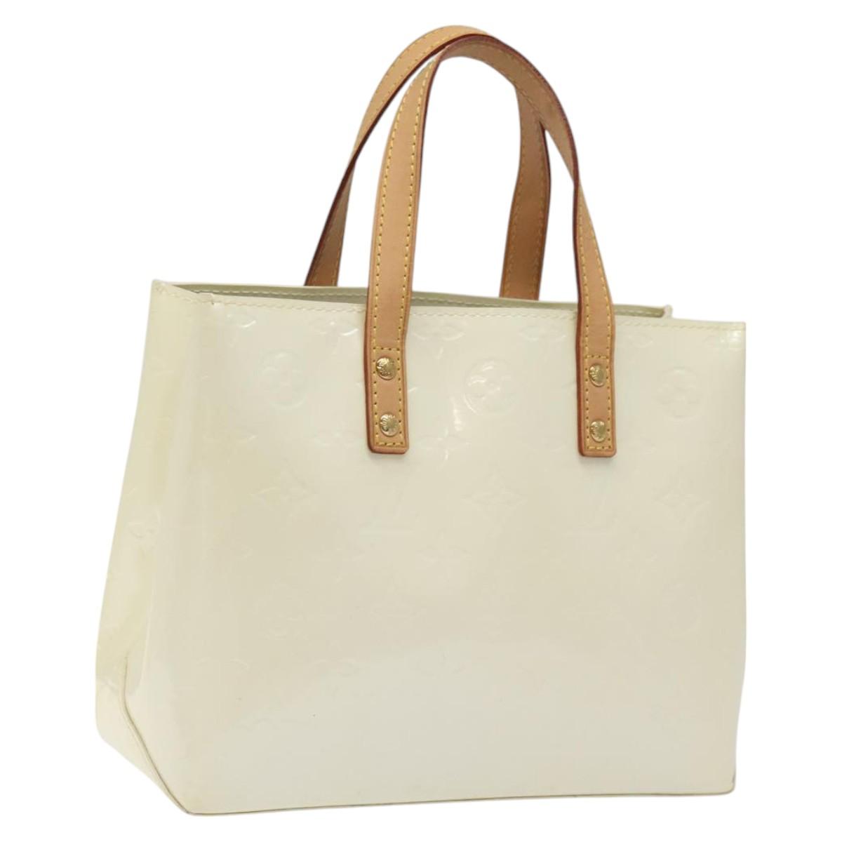 Louis Vuitton Reade Ecru Patent Leather Handbag (Pre-Owned)