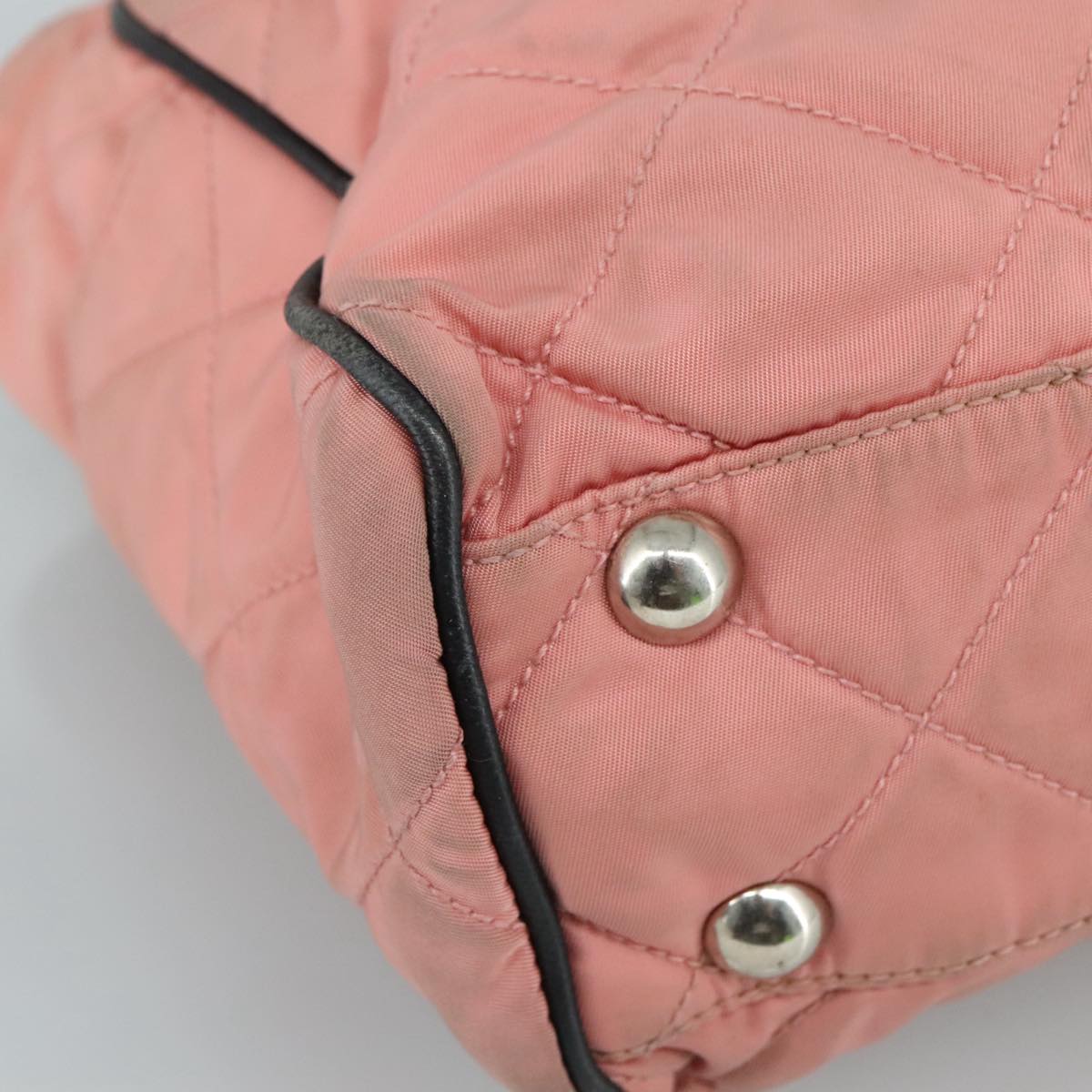 Prada Re-Nylon Pink Canvas Shoulder Bag (Pre-Owned)