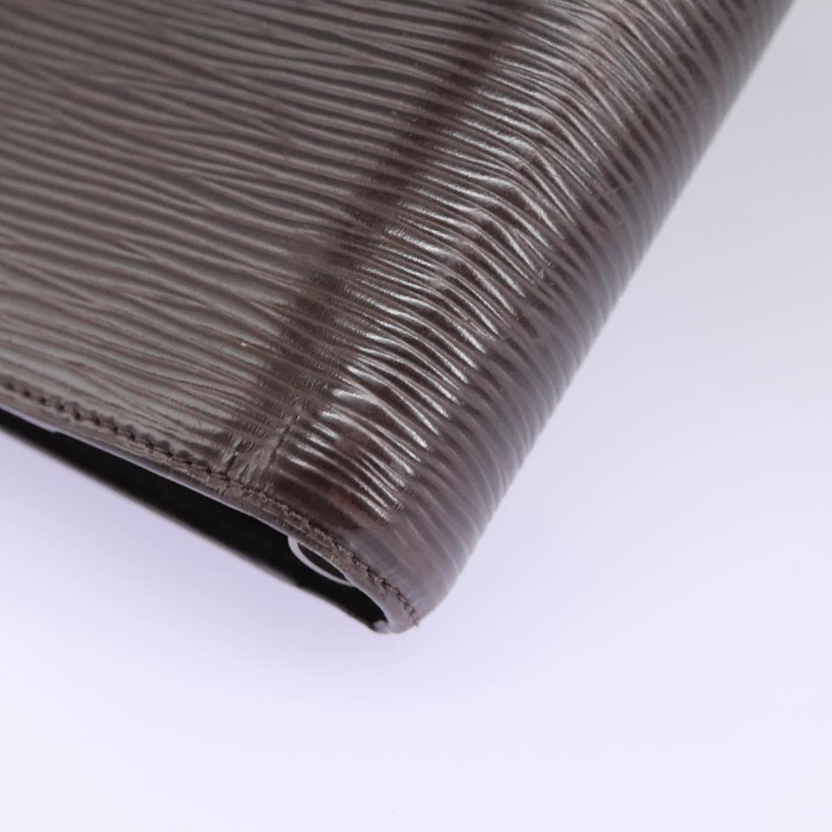 Louis Vuitton Couverture Agenda Fonctionnel Mm Brown Leather Wallet (Pre-Owned)