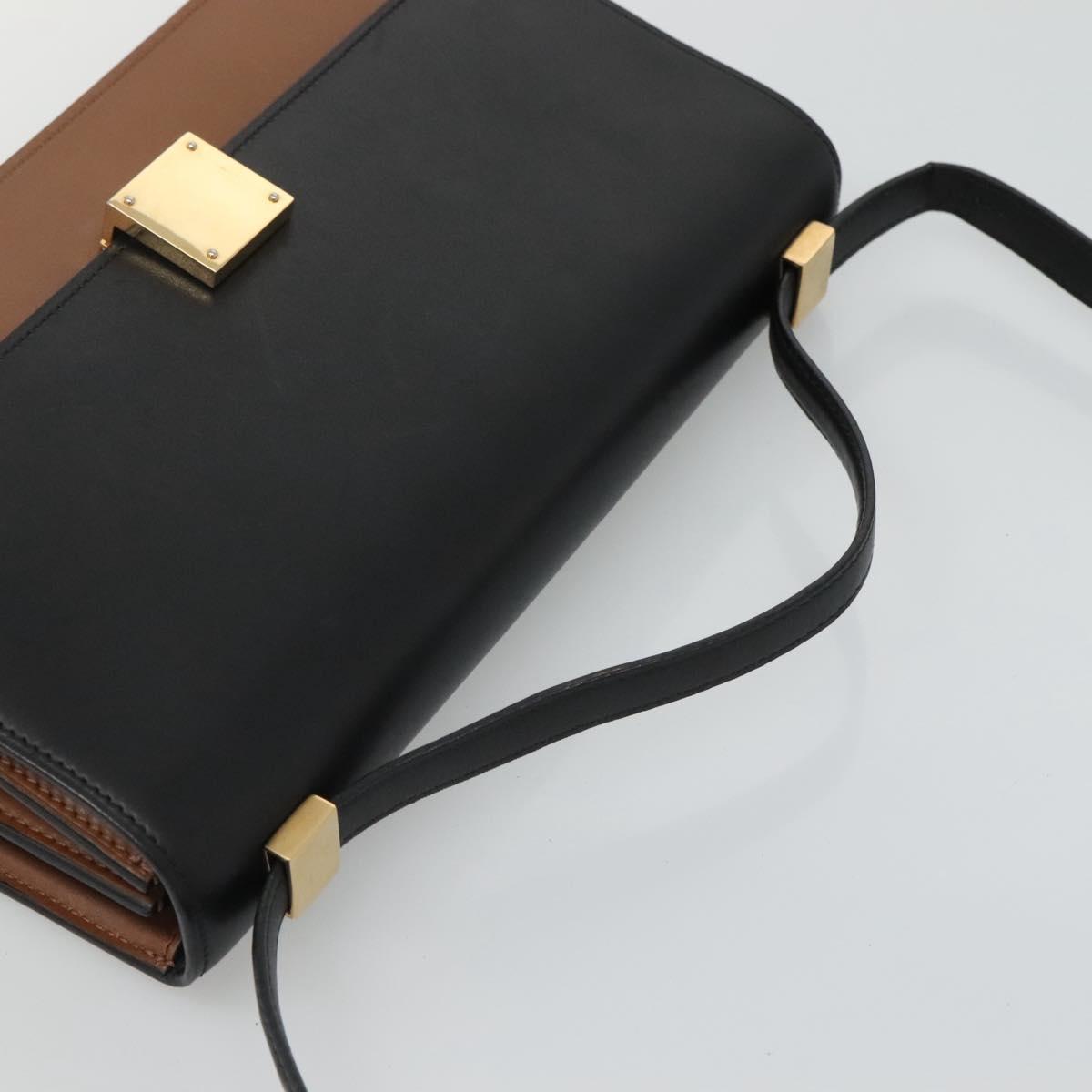 Céline Case Flap Black Leather Shoulder Bag (Pre-Owned)