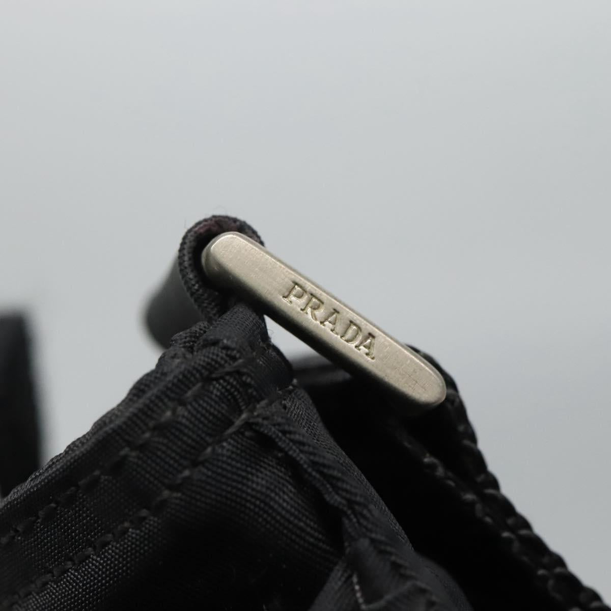 Prada Tessuto Black Synthetic Shoulder Bag (Pre-Owned)