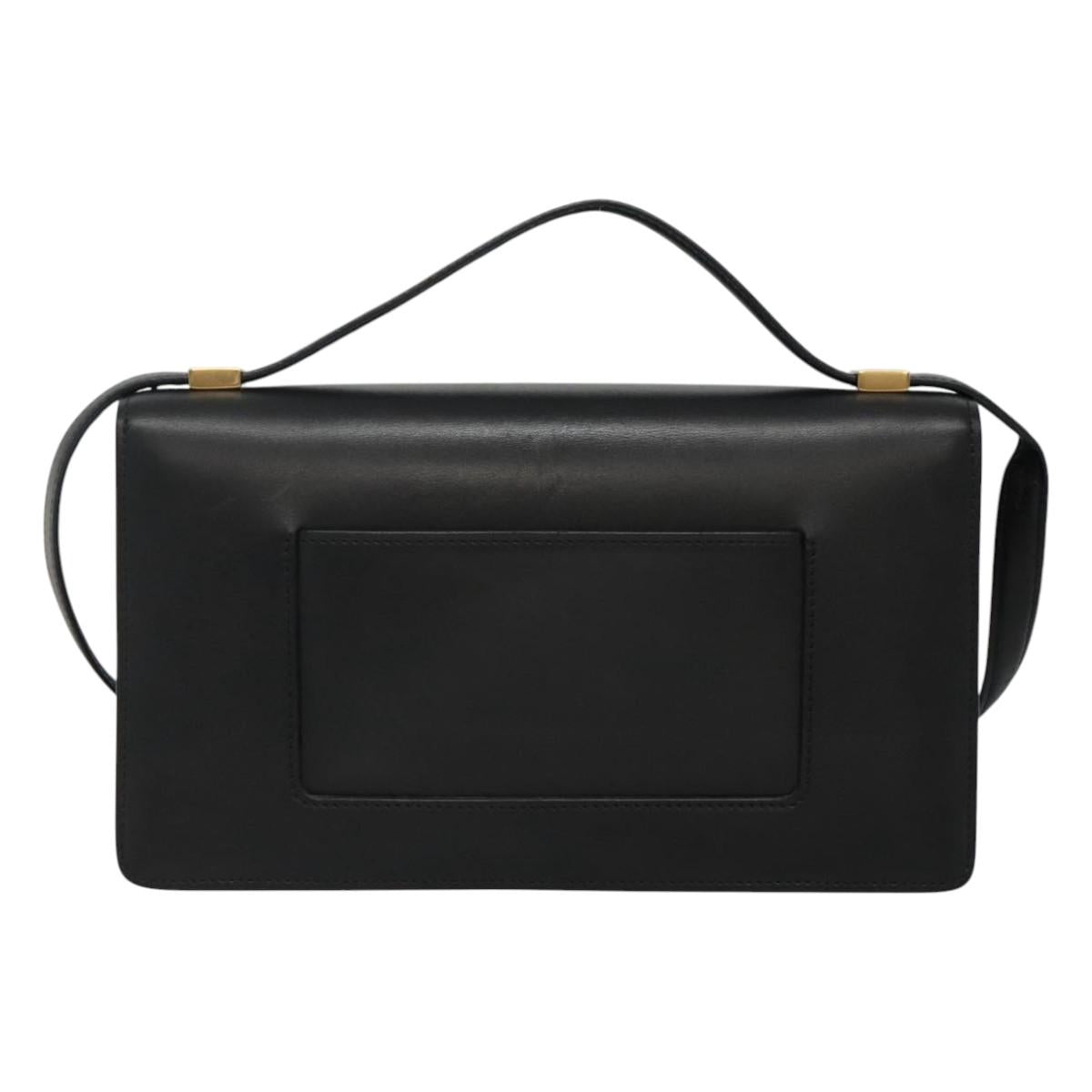 Céline Case Flap Black Leather Shoulder Bag (Pre-Owned)