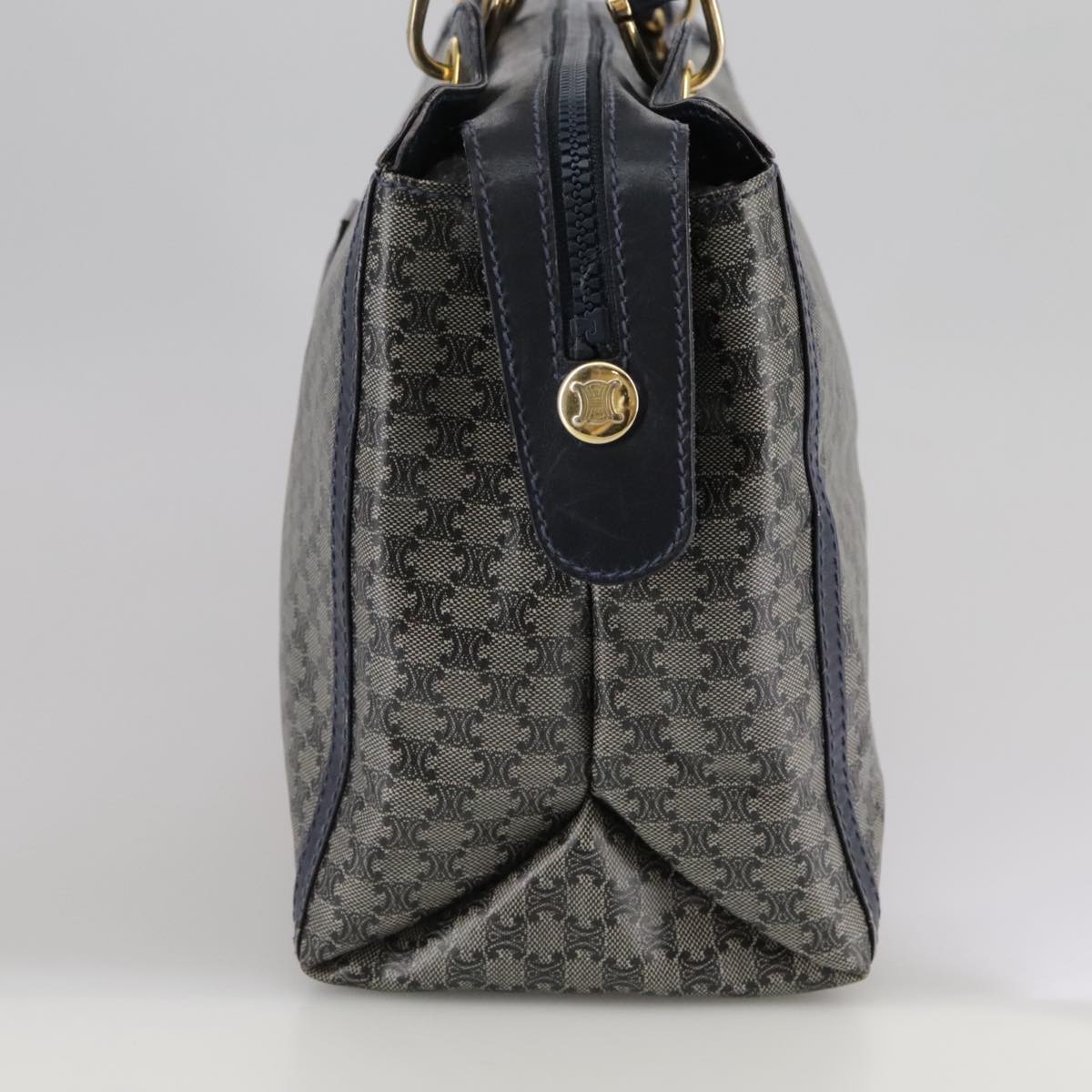 Céline Macadam Navy Canvas Handbag (Pre-Owned)