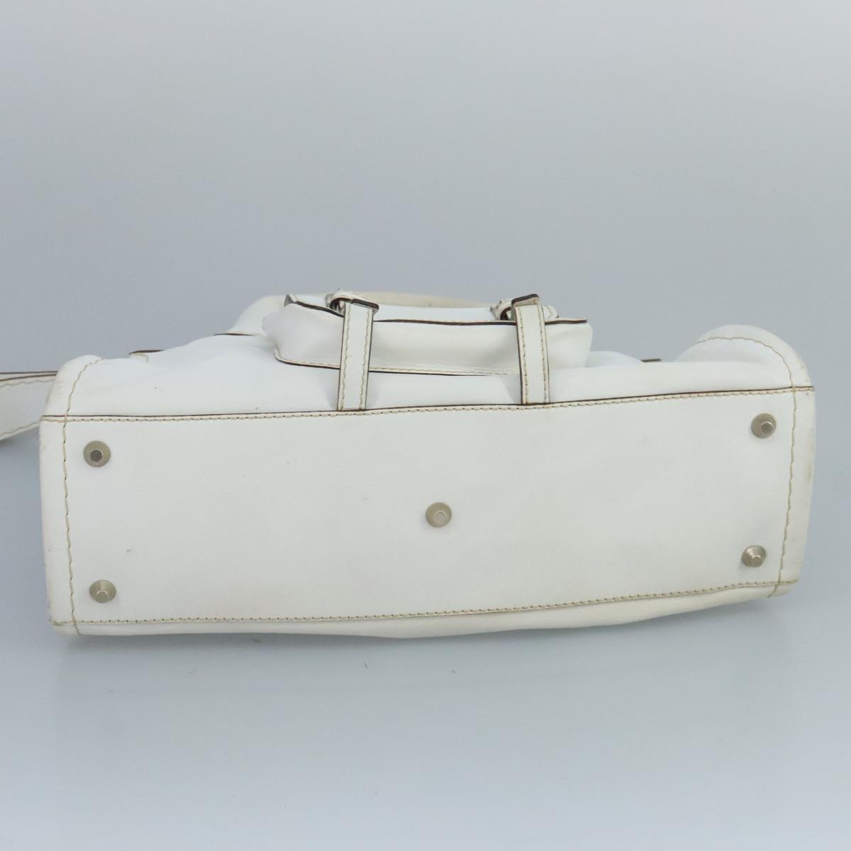 Chloé Edith White Leather Handbag (Pre-Owned)