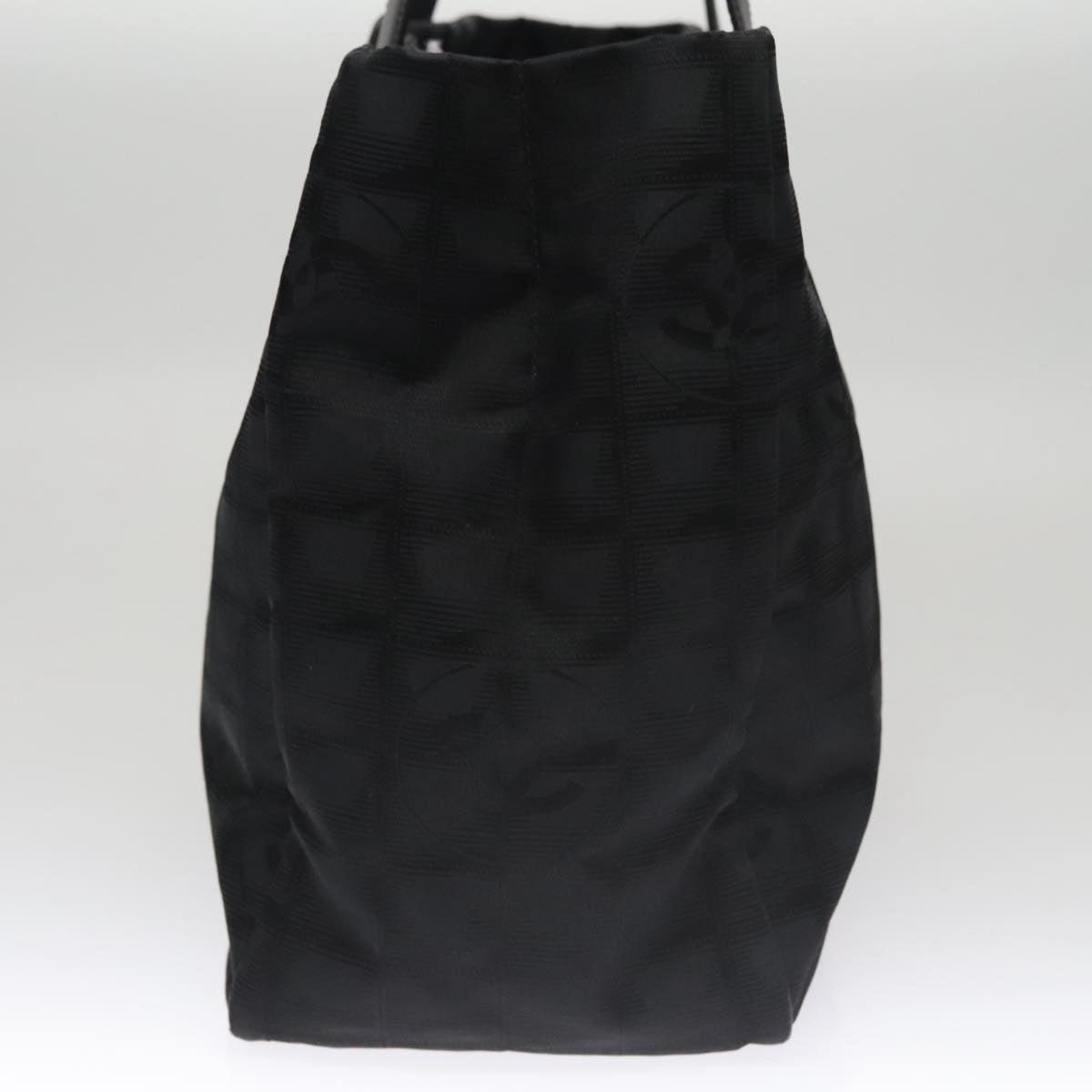 Chanel Travel Line Black Synthetic Tote Bag (Pre-Owned)