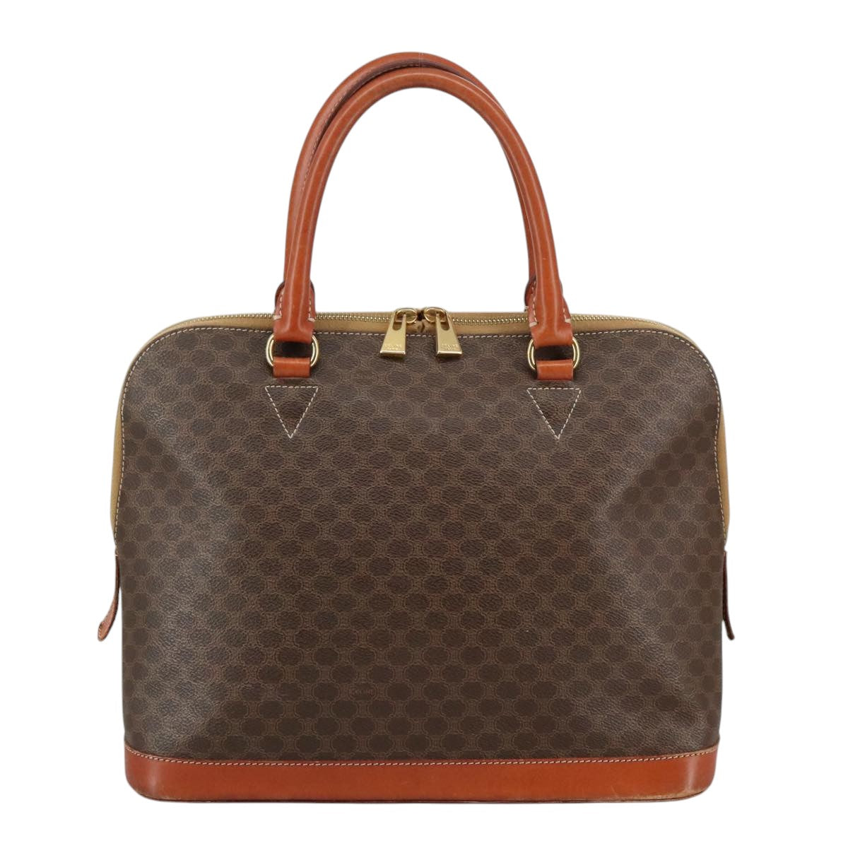 Céline Macadam Brown Canvas Handbag (Pre-Owned)