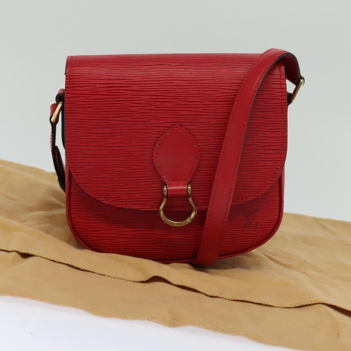 Louis Vuitton Saint Cloud Red Leather Shoulder Bag (Pre-Owned)
