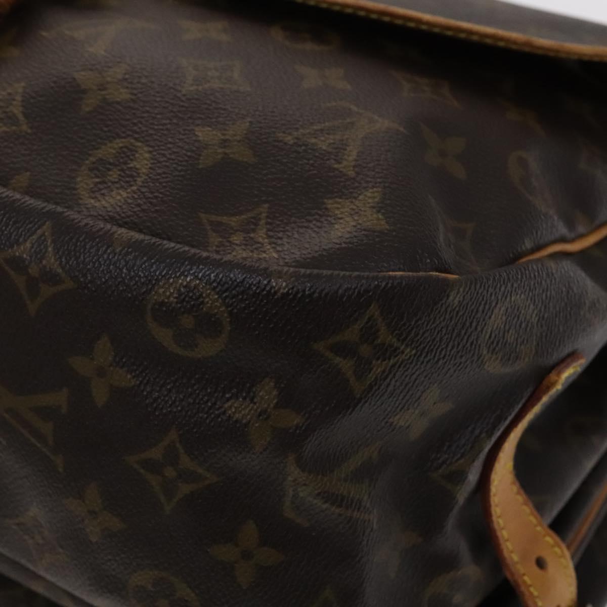 Louis Vuitton Saumur 35 Brown Canvas Shoulder Bag (Pre-Owned)